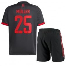 Bayern Munich Thomas Muller #25 Tredjedraktsett Barn 2022-23 Kortermet (+ korte bukser)